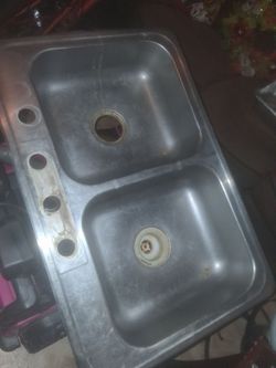 Stainless steel sink$50