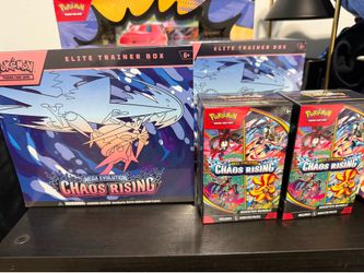 Pokémon chaos rising etb and booster bundles