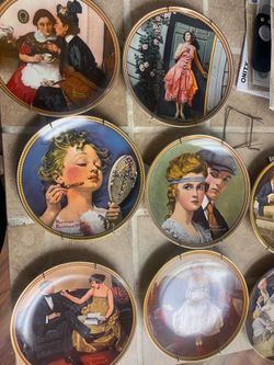 Norman Rockwell plates