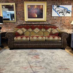 Southwest & Leather Sofa