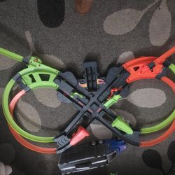 Hot Wheels track, batteries not included. $75