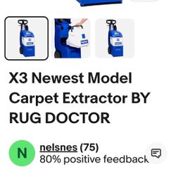 NEWEST MODEL COMMERCIAL RUG DOCTOR MIGHTY PRO X3 .CARPET SHAMPOER ، CLEANER. LIKE NEW