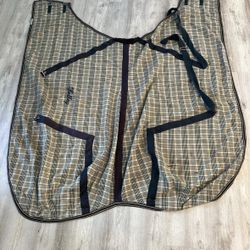 Blue Ribbon Blanket By Royal Riders Wool Horse Blanket 73”x66”