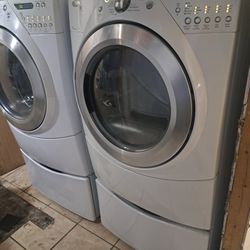 Whirlpool wash machine and gas dryer 