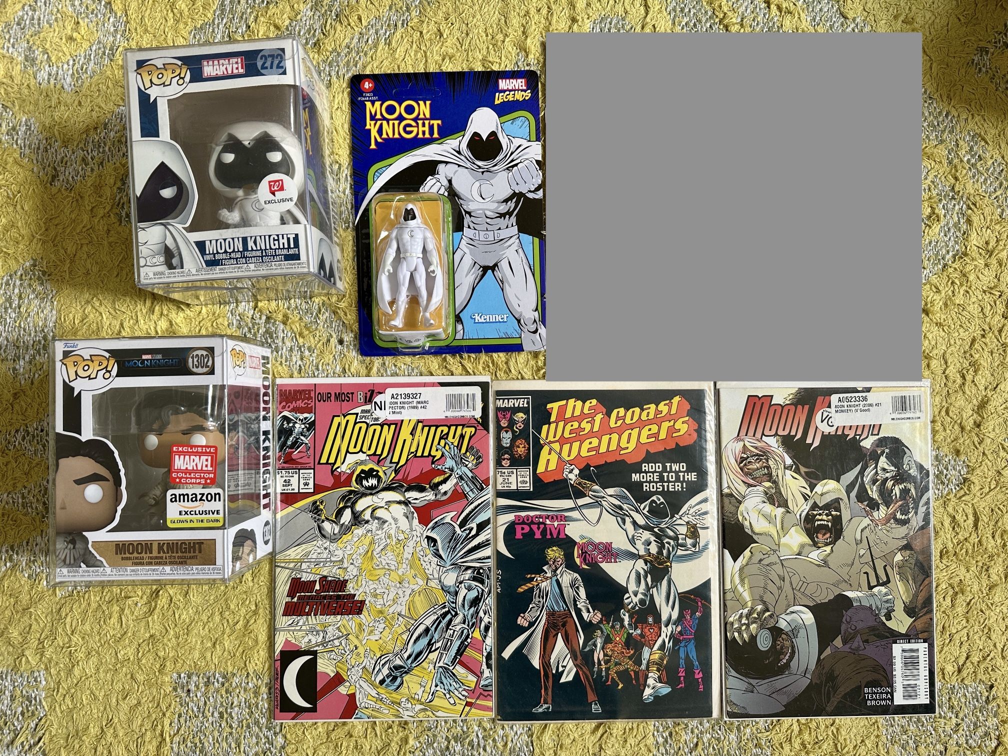 MOON KNIGHT LOT! Funko Pop, Marvel Comics, Unpunched Kenner Action Figure