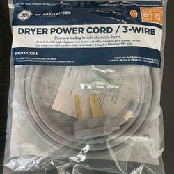GE Dryer Power Cord 3-wire