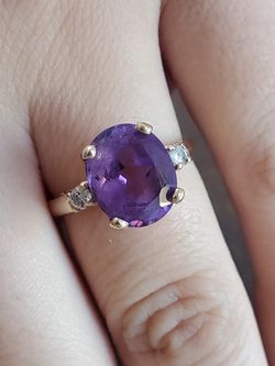 Vintage 14kt Amethyst Ring