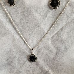 Jewelry Set Necklace Earings Adjustable Ring