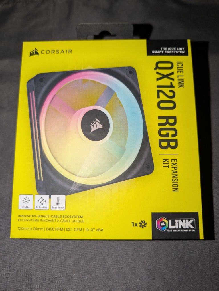 Corsair iCUE LINK QX120 RGB 120MM Case Fan