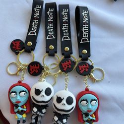 Jack And Sulky Keychain Bundle 4 Pcs New 