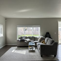 Gray L-Shape Sectional sofa