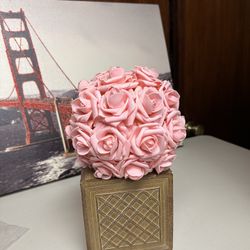Home interiors and gifts resin Square vase
