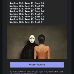 Ye Concert Ticket Friday 8 Seat Together