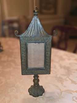 Vintage Ornate Footed Frame For  4x³6 Photo - Measures 18"H x 8" W