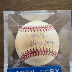 Larry Doby Autographed Baseball