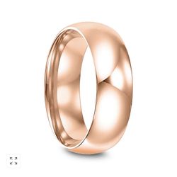 "New" Old stock, Vintage Rose Gold Wedding Band