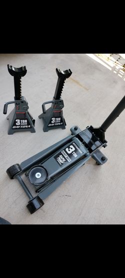 Floor jack 3ton Pittsburgh y 2 Stan Jack 3ton nuevo