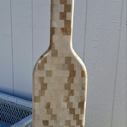 Large Wine Bottle Cutting Board Charcuterie Board Butcher Block