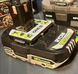 Ryobi 18v 2.0 high output battery NEW