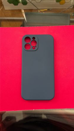 Ycaden iPhone 12 or pro silicone case cover navy blue new never used