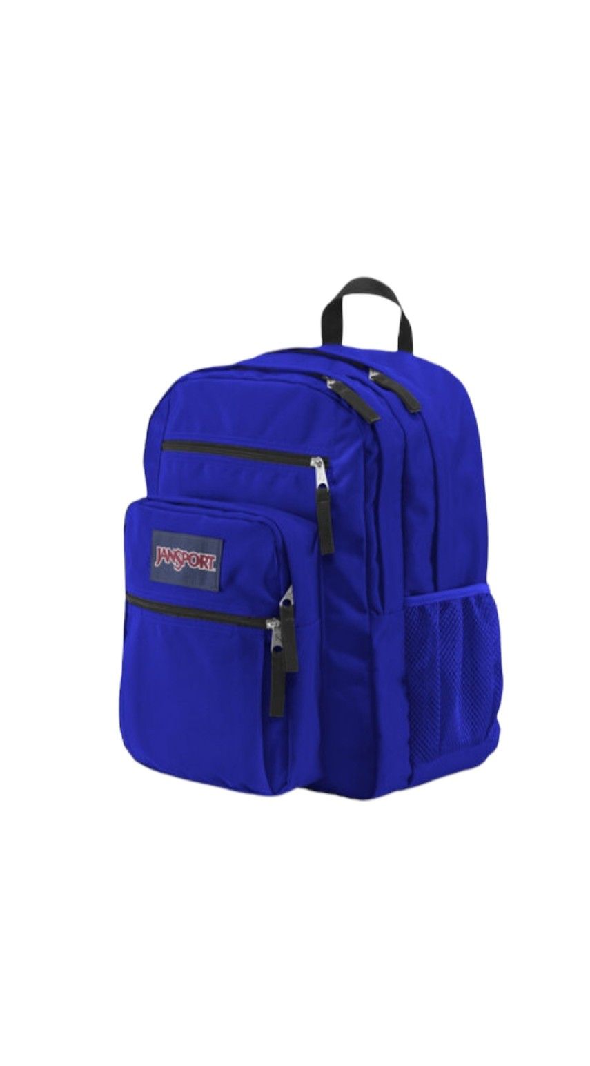 Brand NEW! Jansport Big student Regal Blue Backpack For School/Work/Outdoors/Traveling/Everyday Use/Sports/Gym/Gifts 
