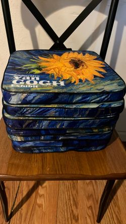 7 Van Goh Immersive Exhibit Chair Pads Sitting NEW Matching Set