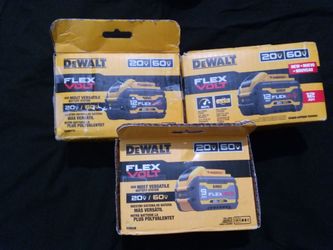 DeWalt Flex Volt 12AH..$150.... DeWalt Flex Volt 9AH...$125
