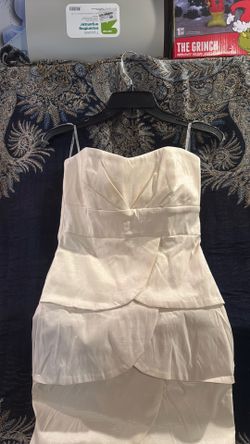 White simple dress