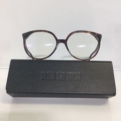 New Cutler and Gross 1075 DT01 Dark Tortoise Round Retro Plastic Eyeglasses 53mm