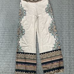 FARM for Anthropologie Palazzo Wide Leg Pants: Size Small