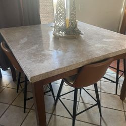 Marble Top Dining Table