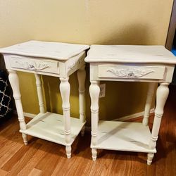Shabby Chic pair of Night Stands/tables 