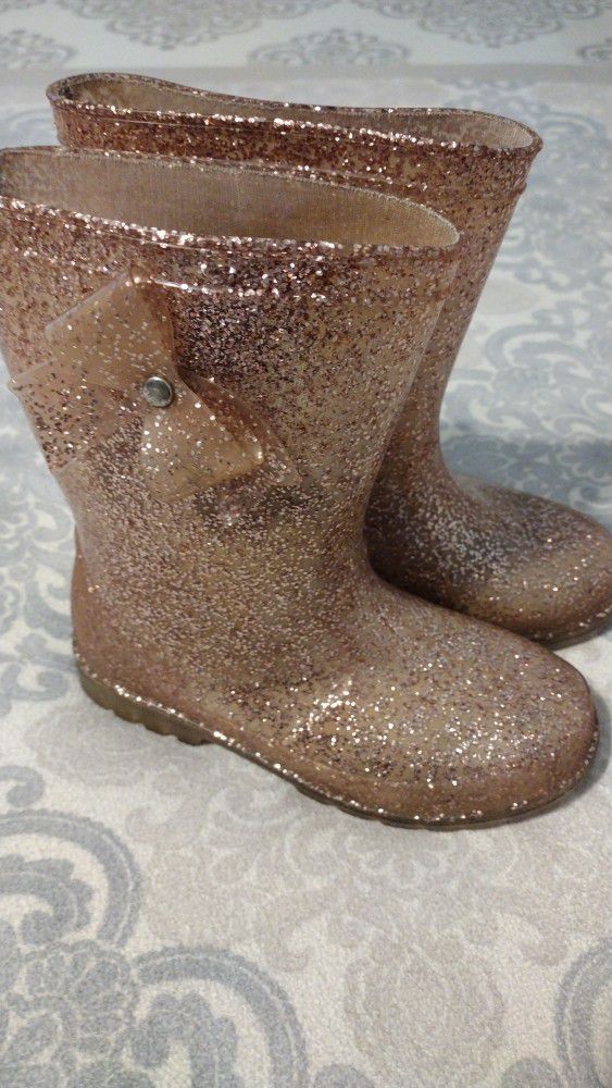 Glitter Rain Boots Size 11 