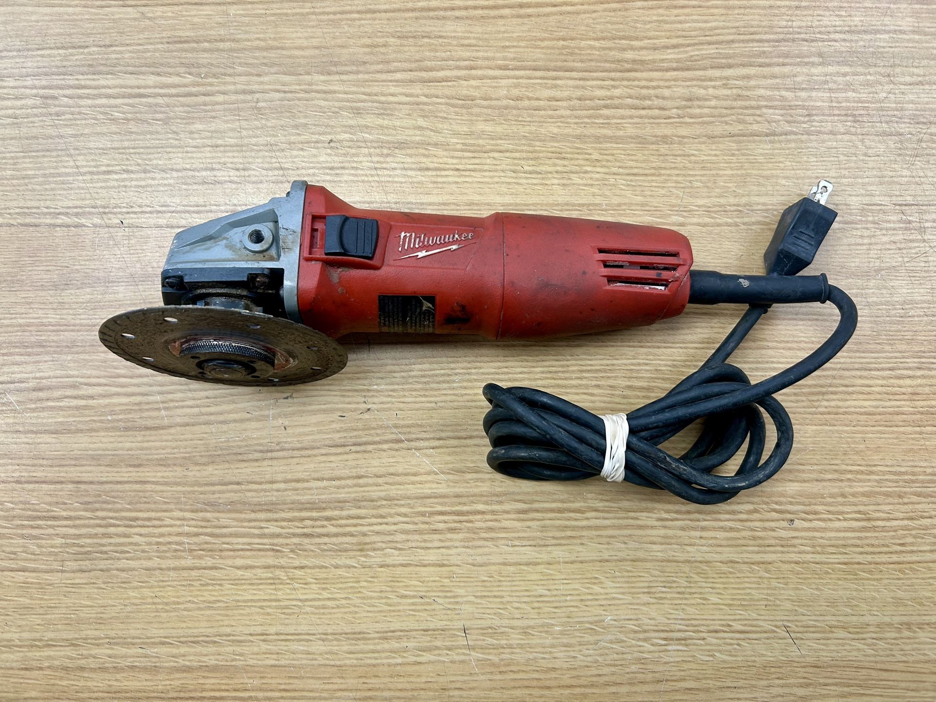 Milwaukee Corded 4-1/2" Angle Grinder with Sliding Lock-On Switch, 6130-33
