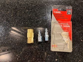 HUSKY 3-pc Industrial Quick Connect Kit I/M Style 1/4” for Air Compressors Etc