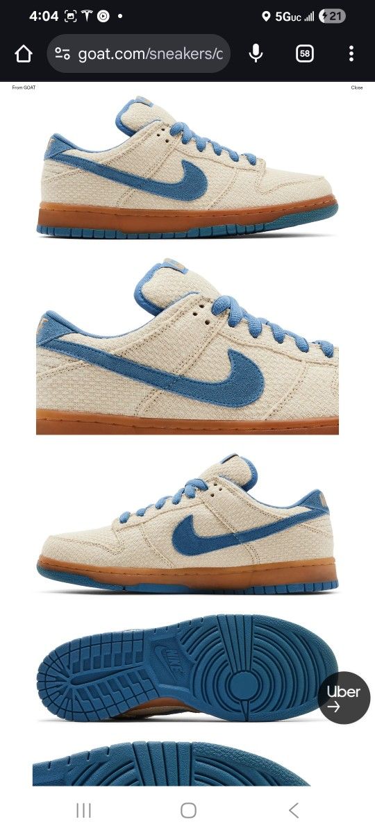 Dunk Low Pro SB "Blue Hemp" Sz12