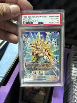 2024 DBS FUSION WORLD GOTENKS ALTERNATE ART PSA 10