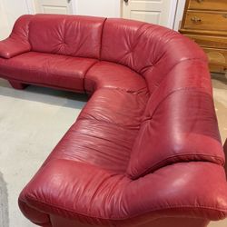 Leather Sectional sofa