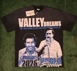 Valley Dreams Pablo Escobar Graphic Tee Size M - Vintage Streetwear T-Shirt