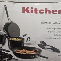 KitchenAid - 10 Piece Set Premium Hard Anodized Nonstick