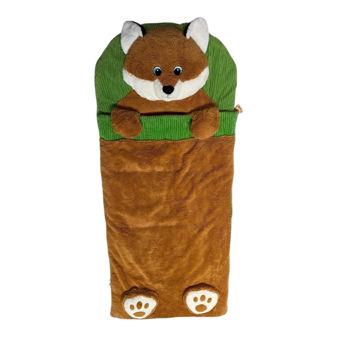 Hug Fun Child Kids Fox Slumber Sleeping Bag Character Head Pillow