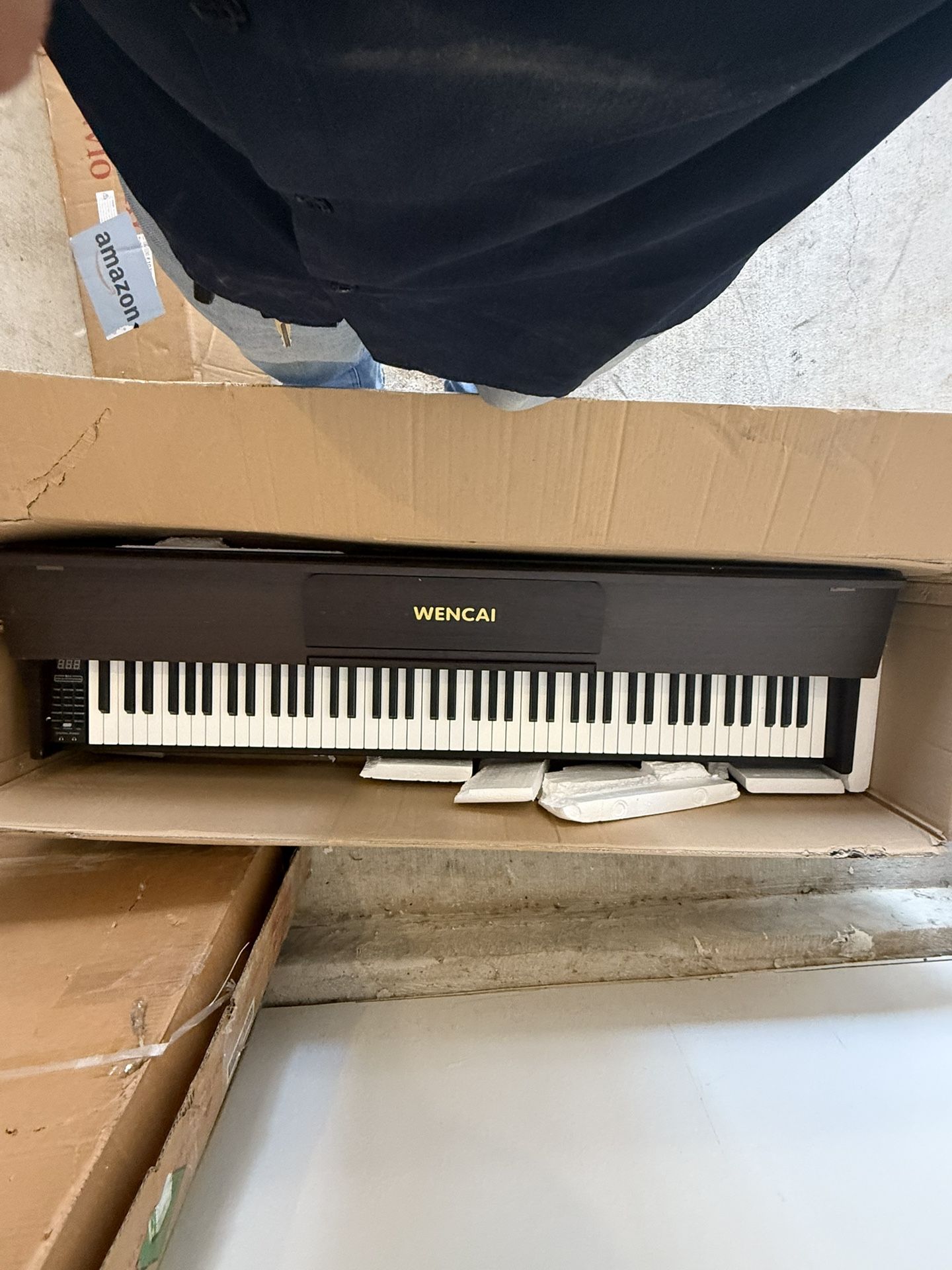 88-Key Fully Weighted Digital Keyboard, 88 Keys Hammer Action Classic Wooden Upright Electronic Piano for Beginners Professional, Supports MIDI, Tripl