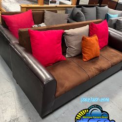 🚚Comfortable Brown Sofá New
