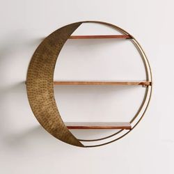 Urban Outfitters Crescent Moon Shelf - gold
