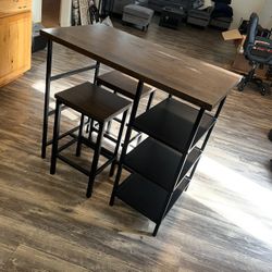 Dining Table, three Tier Shelf, Table, & Shoe rack. 