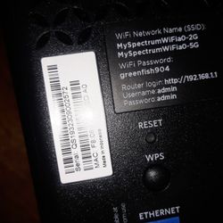 Spectrum Wifi Routher Only$ 45.00