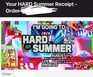 Hard summer VIP wristband