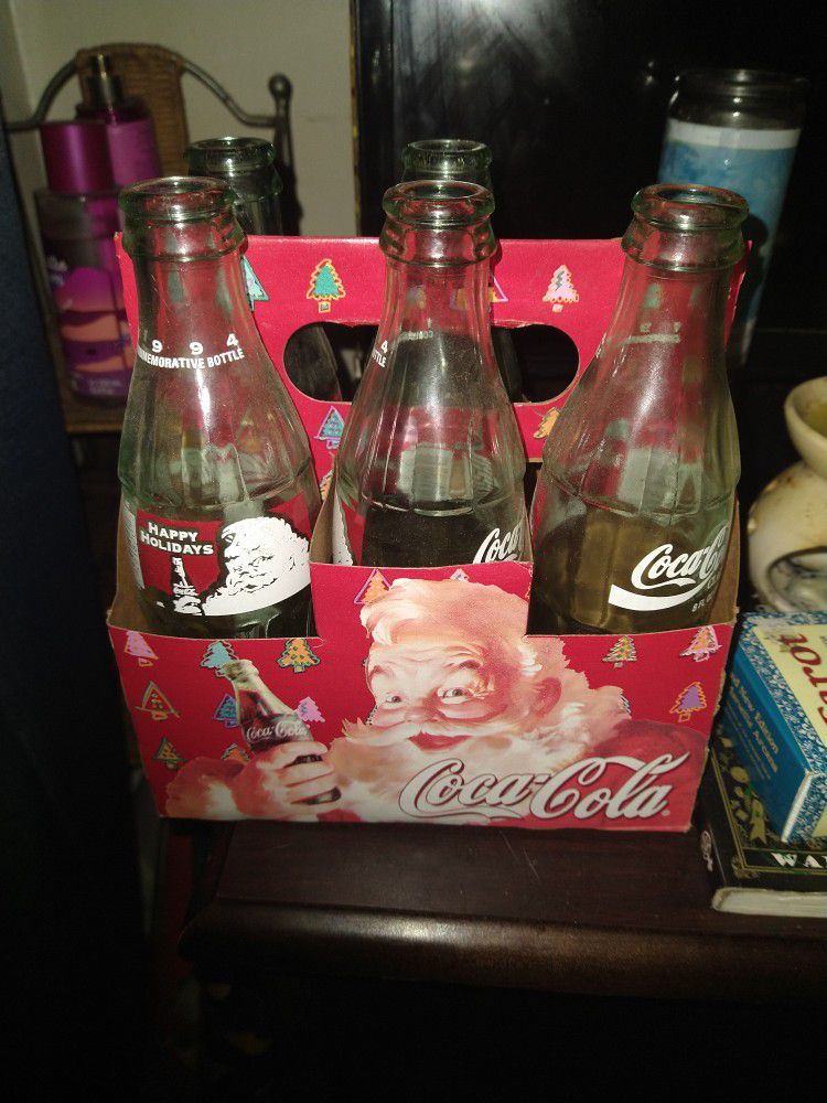 Vintage Coca Cola Glass Bottles (5)