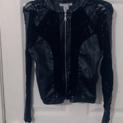 Sabrina Lauren, Lace And Leather Jacket