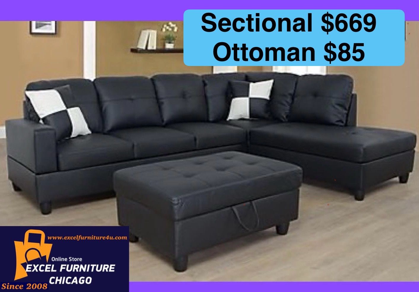 💫FREE DELIVERY💫Brand New Sectional Sofa Couch 